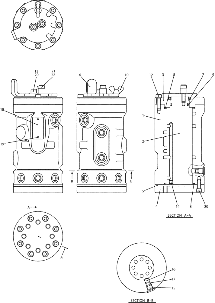 Схема запчастей Case CX50B - (07-049) - VALVE ASSY, SELECTOR (35) - HYDRAULIC SYSTEMS