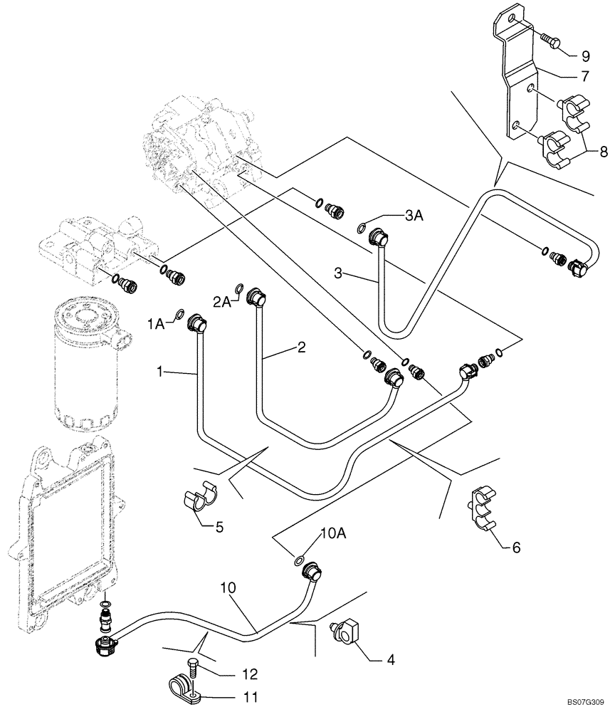 Схема запчастей Case 721E - (03-06) - FUEL INJECTION SYSTEM (03) - FUEL SYSTEM
