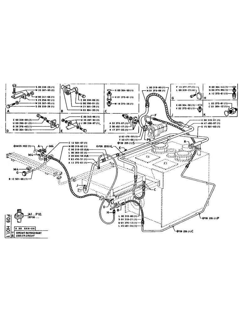 Схема запчастей Case 160CK - (116) - COOLER CIRCUIT (07) - HYDRAULIC SYSTEM