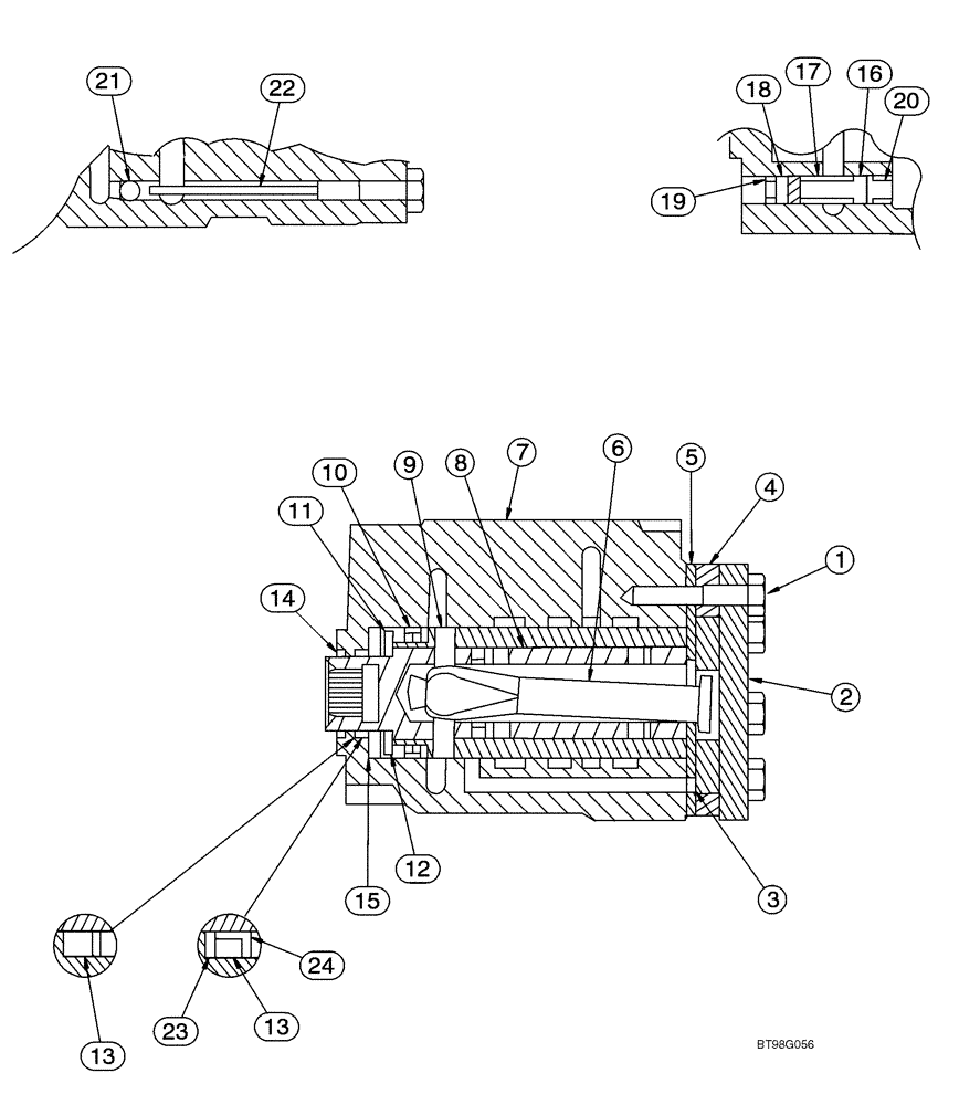 Схема запчастей Case 821C - (05-02) - VALVE ASSY - STEERING CONTROL (Dec 2 2009 11:33AM) (05) - STEERING