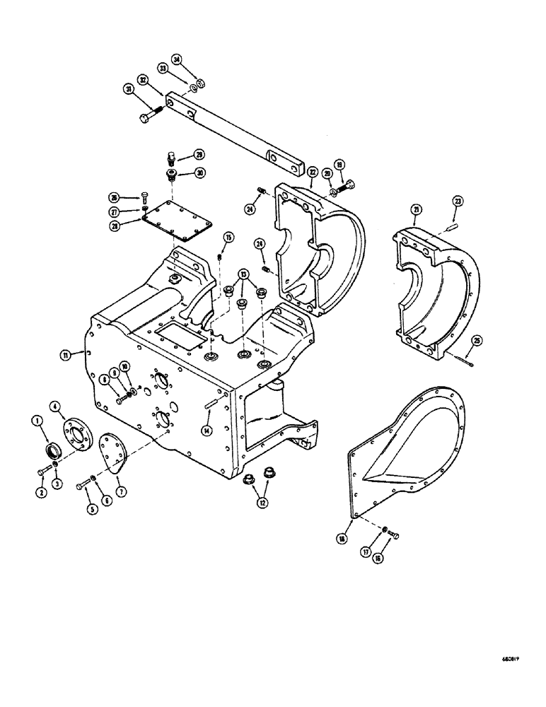 Схема запчастей Case 300 - (142) - WINCH HOUSING AND COVERS, HOLT WINCH (18) - ATTACHMENT ACCESSORIES