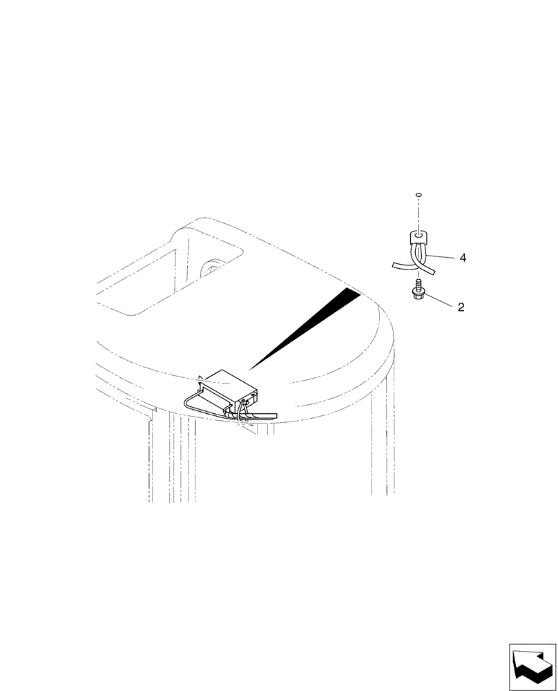 Схема запчастей Case CX50B - (01-063) - RADIO INSTAL (55) - ELECTRICAL SYSTEMS