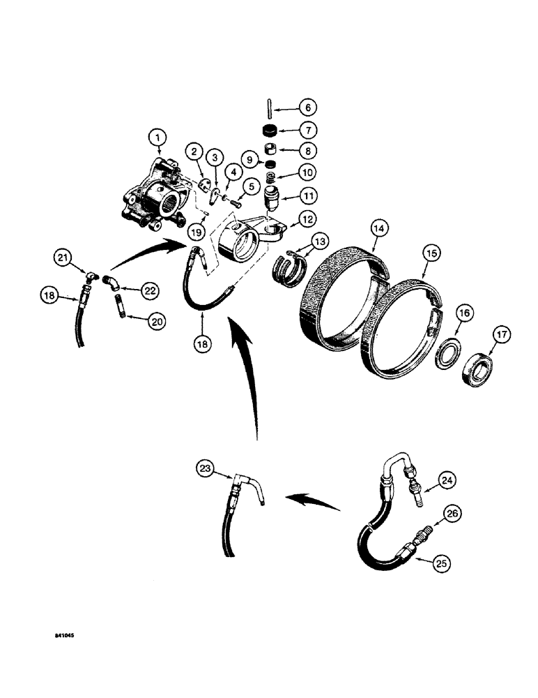 Схема запчастей Case 19 - (30) - CLUTCH ASSEMBLY 