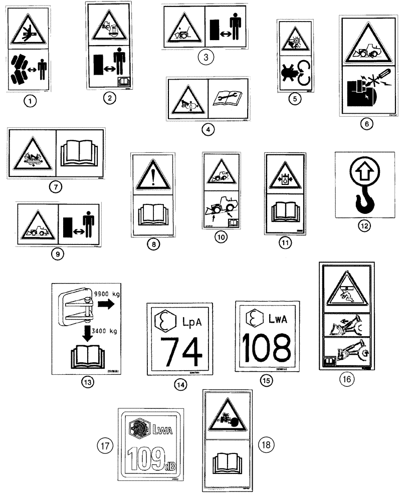 Схема запчастей Case 821C - (09-75) - DECALS (09) - CHASSIS