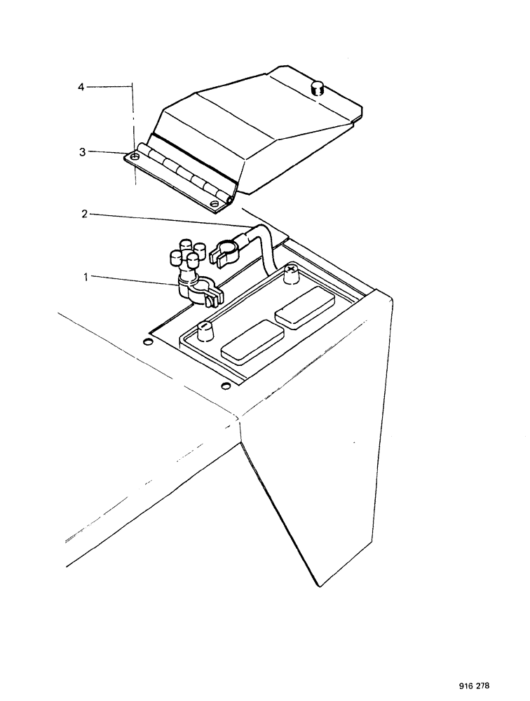 Схема запчастей Case 580F - (382) - BATTERY SWITCH (55) - ELECTRICAL SYSTEMS
