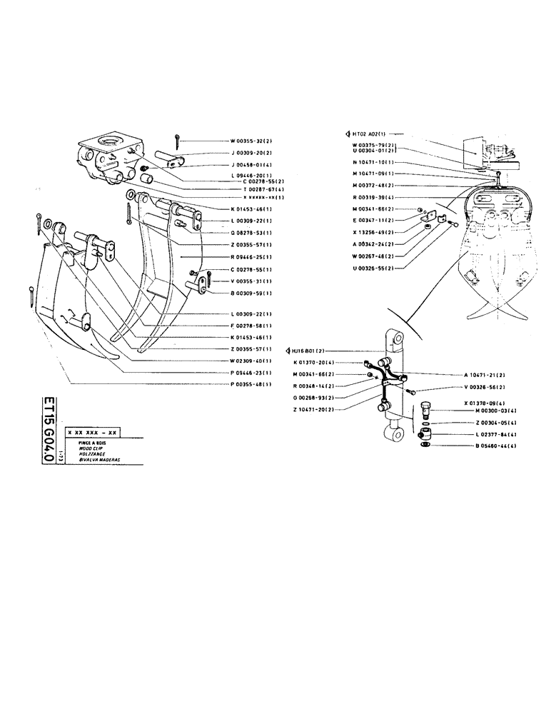 Схема запчастей Case TC45 - (152) - WOOD CLIP 
