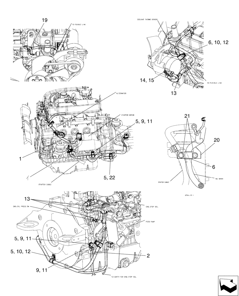 Схема запчастей Case CX50B - (01-083) - HARNESS ASSY, ENGINE (55) - ELECTRICAL SYSTEMS