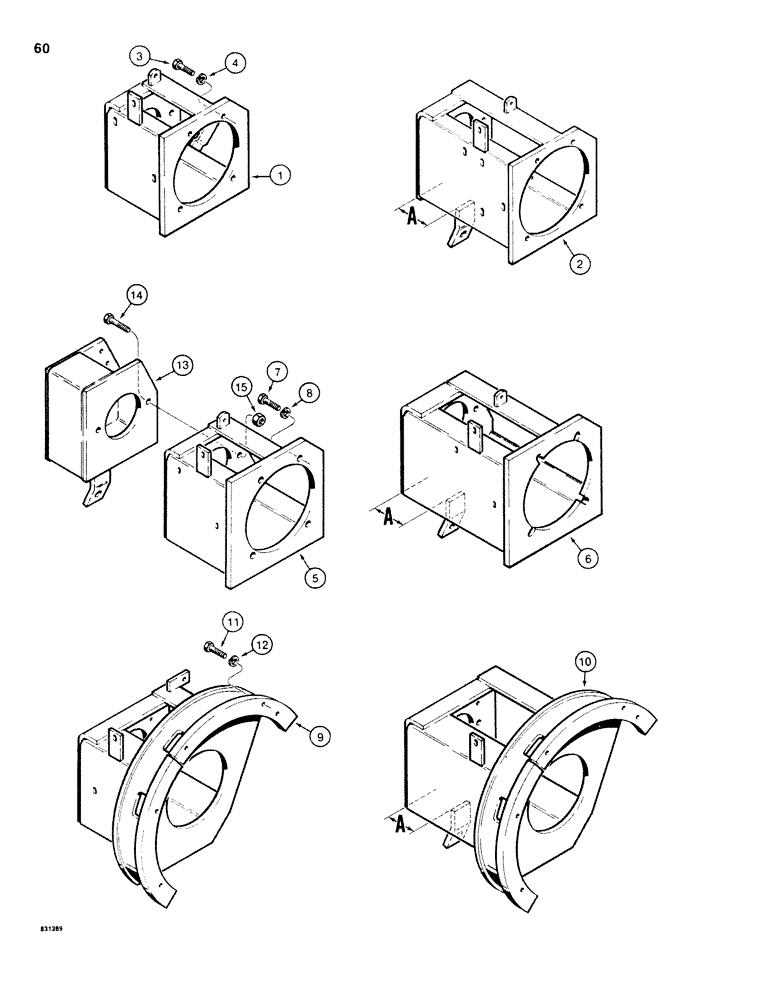 Схема запчастей Case P60 - (060) - PROPULSION PUMP MOUNTING PLATE (29) - HYDROSTATIC DRIVE