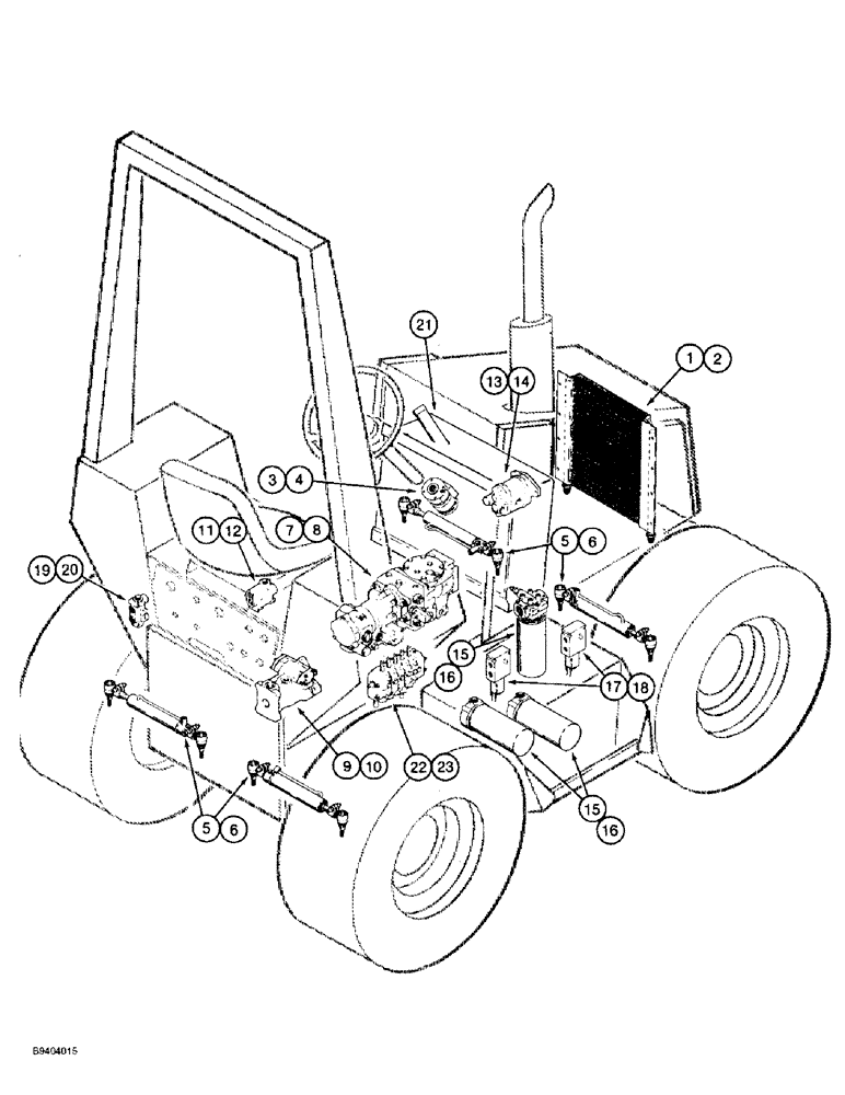 Схема запчастей Case 860 - (1-12) - PICTORIAL INDEX - PRIME MOVER HYDRAULIC COMPONENTS (00) - PICTORIAL INDEX