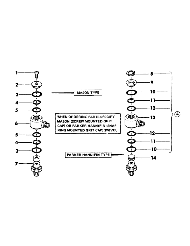 Схема запчастей Case 40BLC - (131) - TRACK SERVICE BRAKE SWIVEL (04) - UNDERCARRIAGE