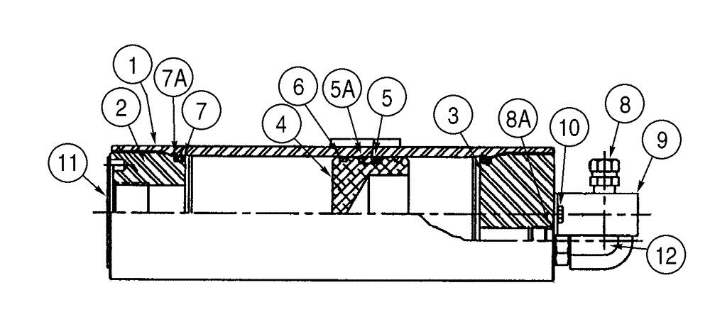 Схема запчастей Case 521D - (07-08) - ACCUMULATOR - BRAKE (364109A1) (07) - BRAKES