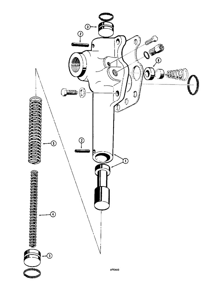 Схема запчастей Case W8C - (172) - L30323 CONVERTER REGULATING VALVE (06) - POWER TRAIN