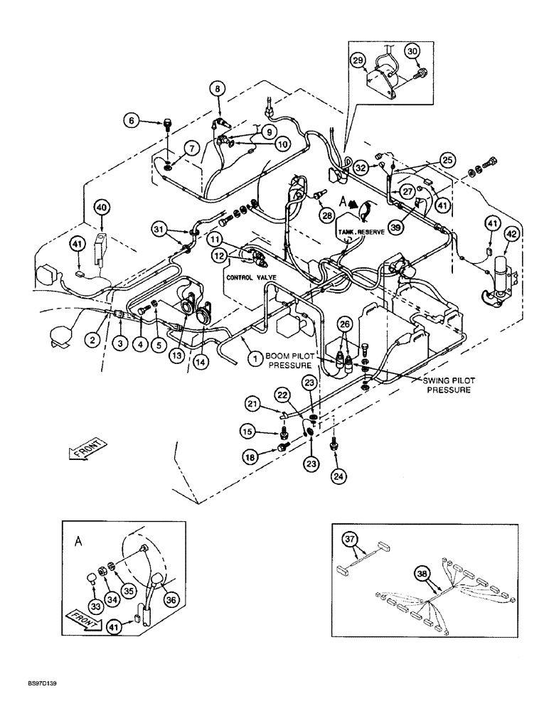 Схема запчастей Case 9045B - (4-10) - MAIN WIRING HARNESS AND CONNECTIONS (04) - ELECTRICAL SYSTEMS