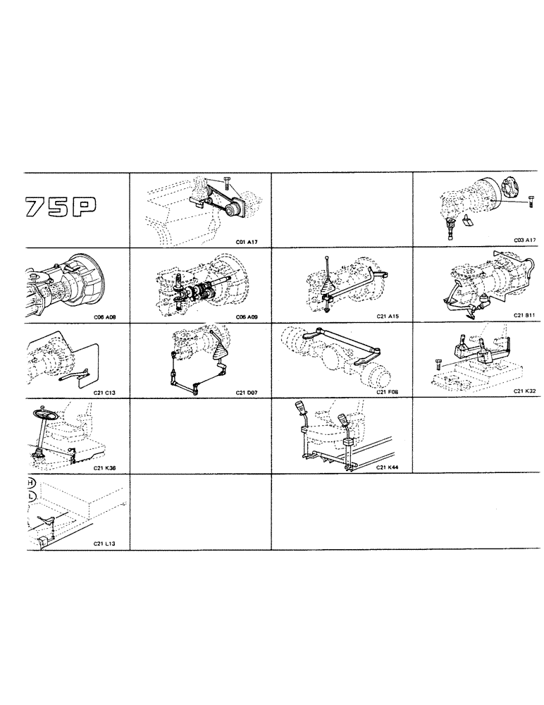 Схема запчастей Case 75P - (0-10) - 75P (00) - PICTORIAL INDEX