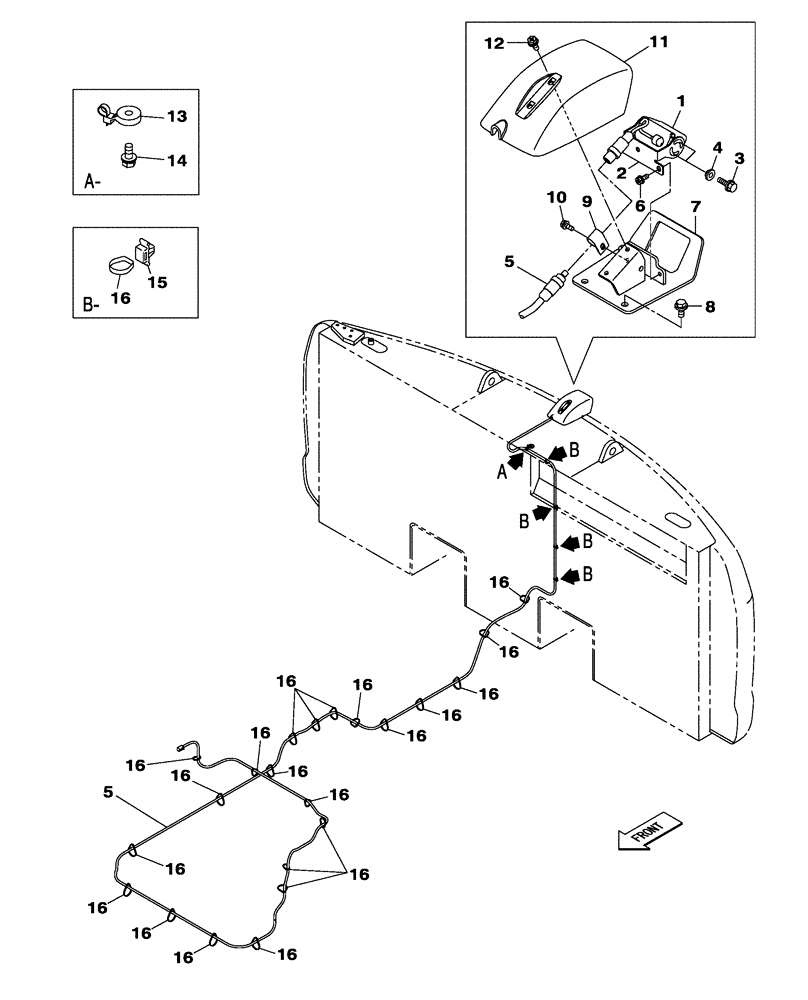 Схема запчастей Case CX300C - (04-022-00[01]) - ELECTRICAL CIRCUIT (04) - ELECTRICAL SYSTEMS