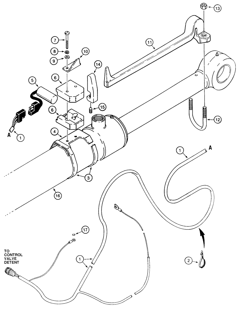 Схема запчастей Case 855E - (9-010) - LOADER RETURN-TO-DIG (09) - CHASSIS/ATTACHMENTS