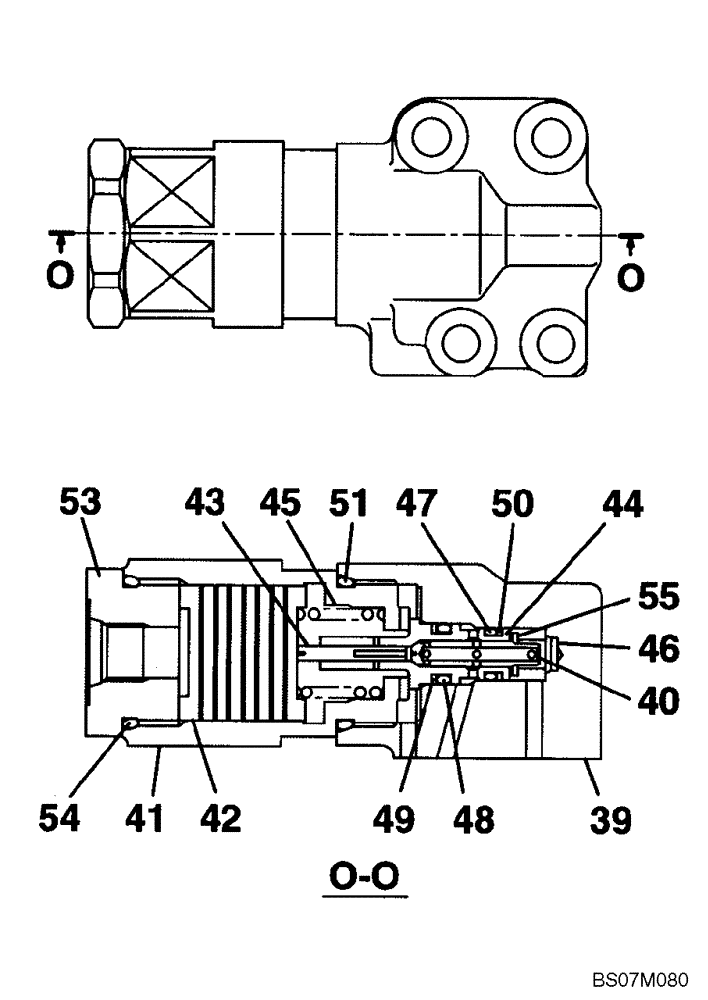 Схема запчастей Case CX135SR - (08-24) - KMJ10660 VALVE ASSY, CONTROL - MODELS WITHOUT DOZER BLADE (08) - HYDRAULICS