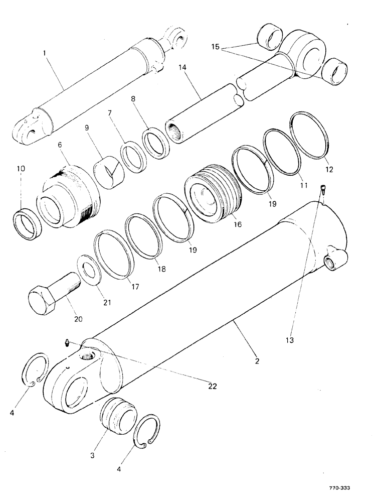Схема запчастей Case 580F - (210) - BACKHOE, STABILIZER CYLINDERS (35) - HYDRAULIC SYSTEMS