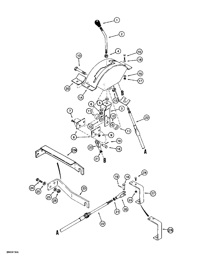 Схема запчастей Case 860 - (9-038) - ATTACHMENT SPEED CONTROL (09) - CHASSIS/ATTACHMENTS