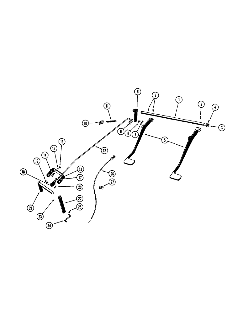 Схема запчастей Case W5A - (062) - FOOT THROTTLE CONTROL, (188) SPARK IGNITION ENGINE (02) - ENGINE