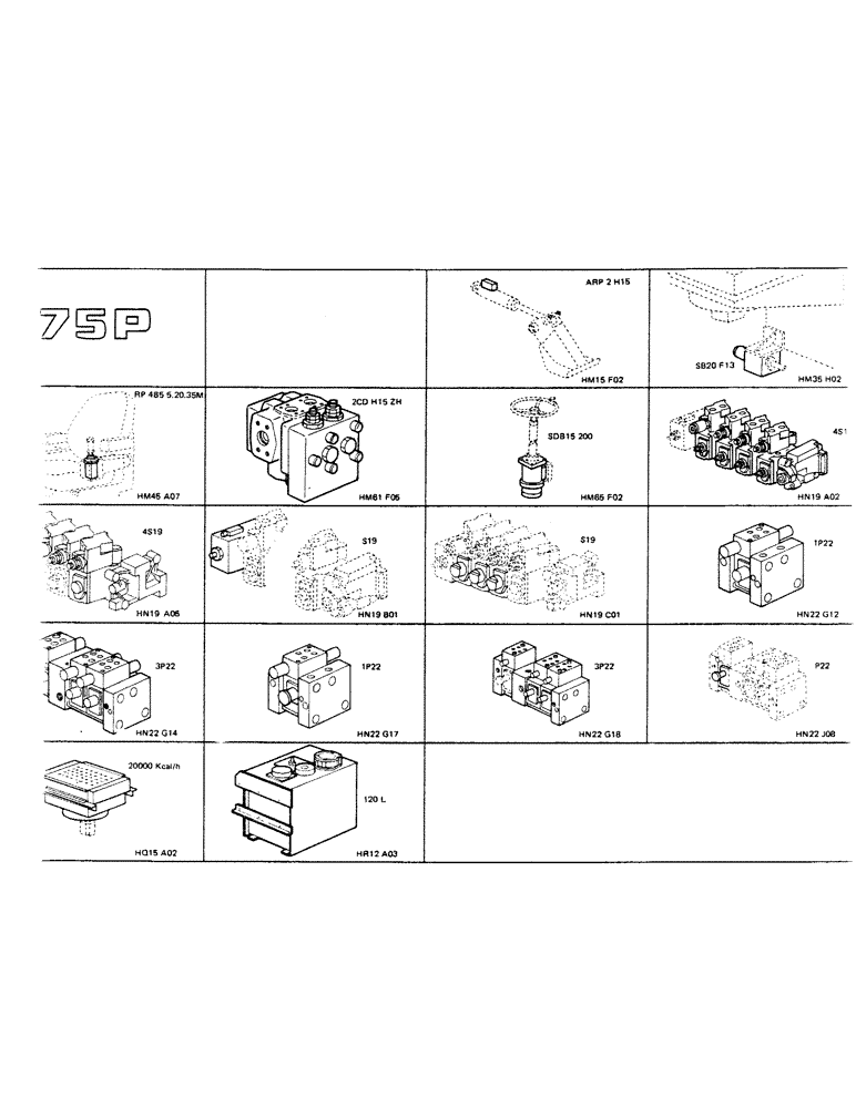 Схема запчастей Case 75P - (0-14) - 75P (00) - PICTORIAL INDEX