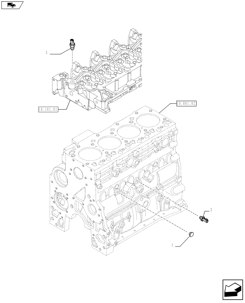 Схема запчастей Case F4GE9454K J604 - (55.414.01) - ENGINE SENSORS (2855910-2852156) (55) - ELECTRICAL SYSTEMS
