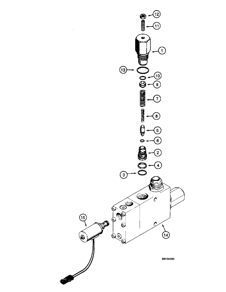 Схема запчастей Case 580L - (8-118) - BOOM LOCK SOLENOID VALVE (08) - HYDRAULICS