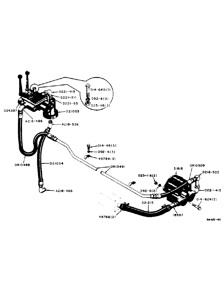 Схема запчастей Case UTILITY - (12) - PUMP HYDRAULICS, MODEL 310 ONLY 