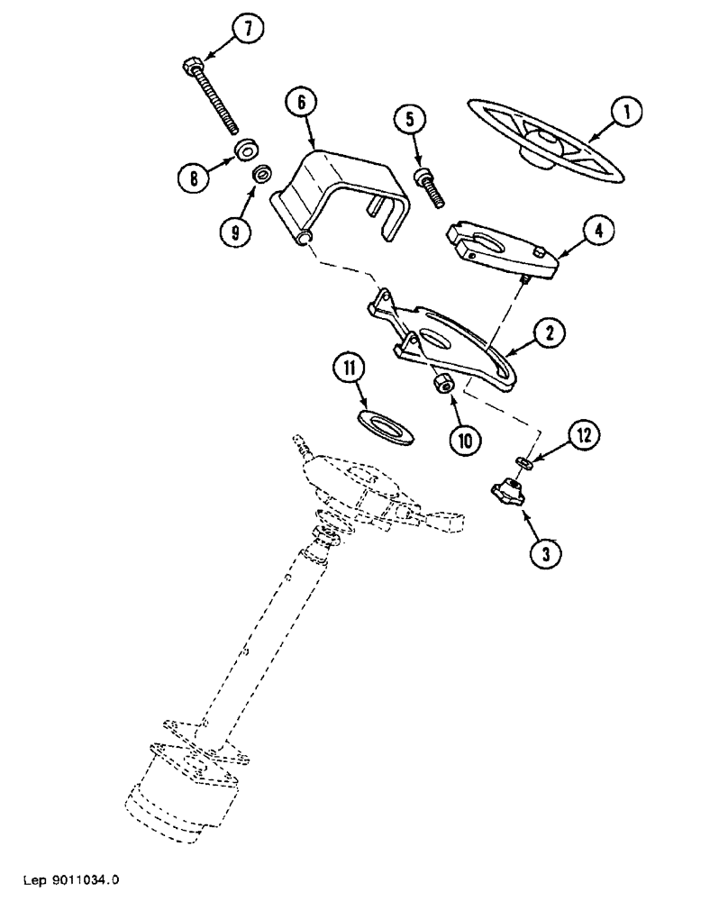 Схема запчастей Case 688B - (88) - STEERING WHEEL LOCKING (05) - UPPERSTRUCTURE CHASSIS