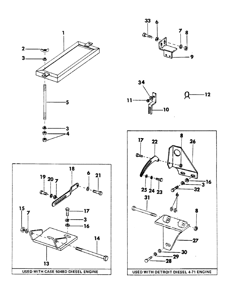 Схема запчастей Case 40BLC - (278) - ELECTRICAL MOUNTING BRACKETS AND HARDWARE (06) - ELECTRICAL SYSTEMS