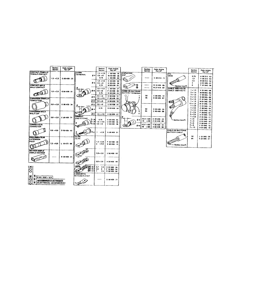 Схема запчастей Case 220 - (222) - ELECTRICAL ACCESSORIES (06) - ELECTRICAL SYSTEMS