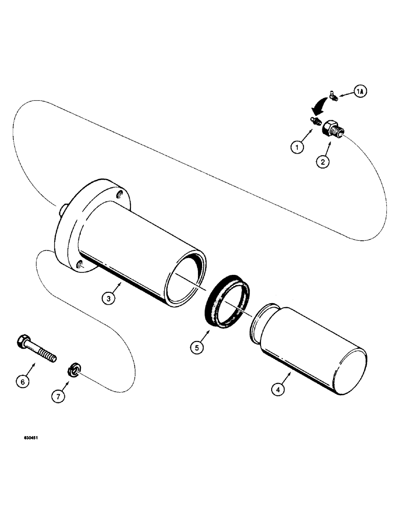 Схема запчастей Case 1187 - (108) - TRACK ADJUSTMENT CYLINDER (04) - UNDERCARRIAGE