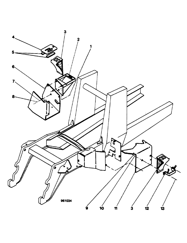 Схема запчастей Case 580G - (528) - WHEEL CHOCKS (09) - CHASSIS/ATTACHMENTS