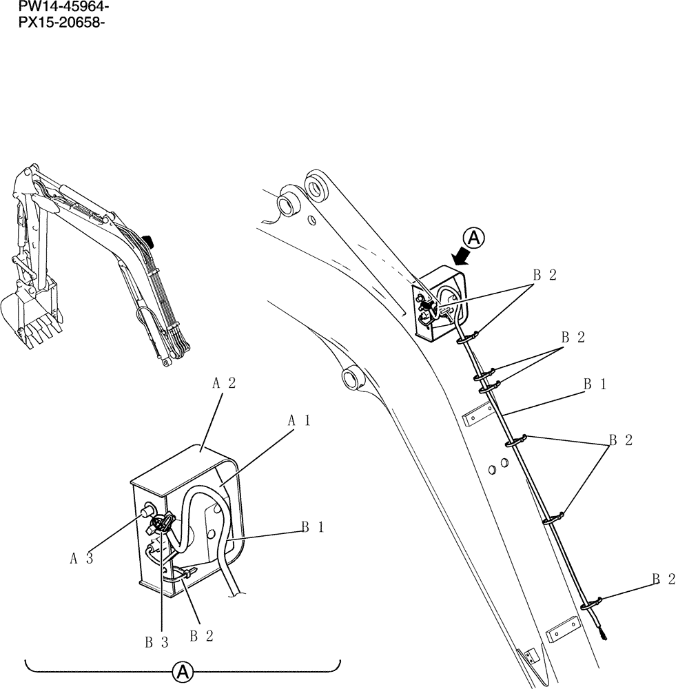 Схема запчастей Case CX31B - (570-17[1]) - LIGHT INSTAL, BOOM (58) - ATTACHMENTS/HEADERS