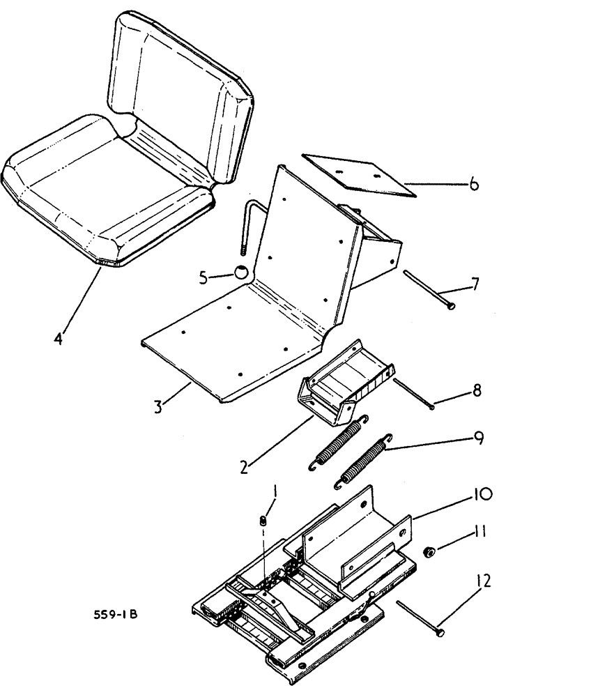Схема запчастей Case 3400 - (139) - TWO WAY SEAT (90) - PLATFORM, CAB, BODYWORK AND DECALS