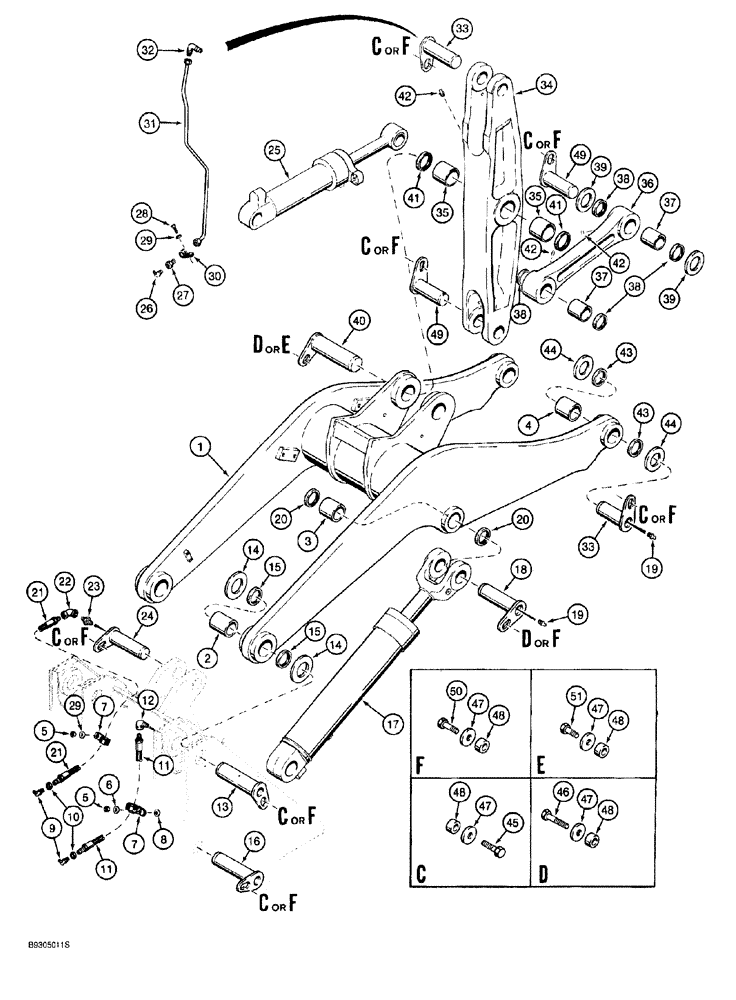 Схема запчастей Case 921 - (9-004) - LOADER LIFT FRAME (09) - CHASSIS/ATTACHMENTS