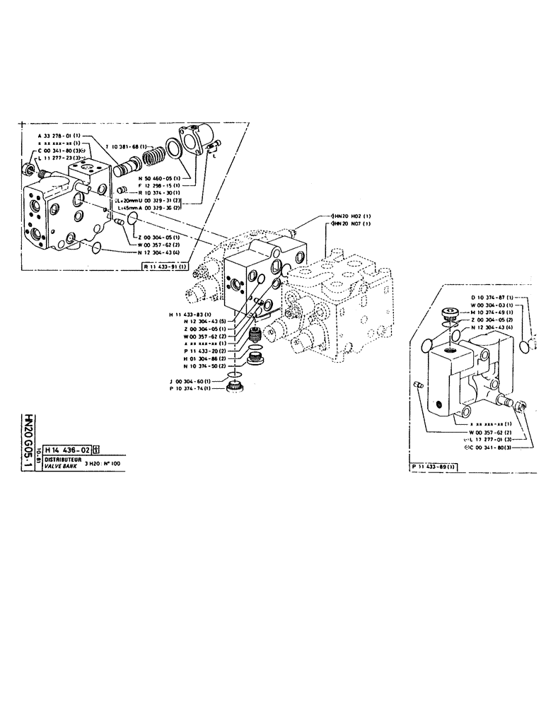 Схема запчастей Case 160CK - (212) - VALVE BANK (07) - HYDRAULIC SYSTEM