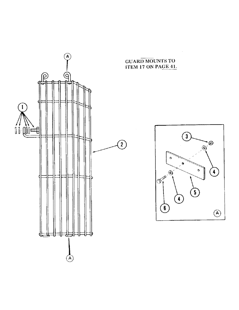 Схема запчастей Case 120 - (043) - FAN GUARD AND ATTACHING PARTS (10) - ENGINE