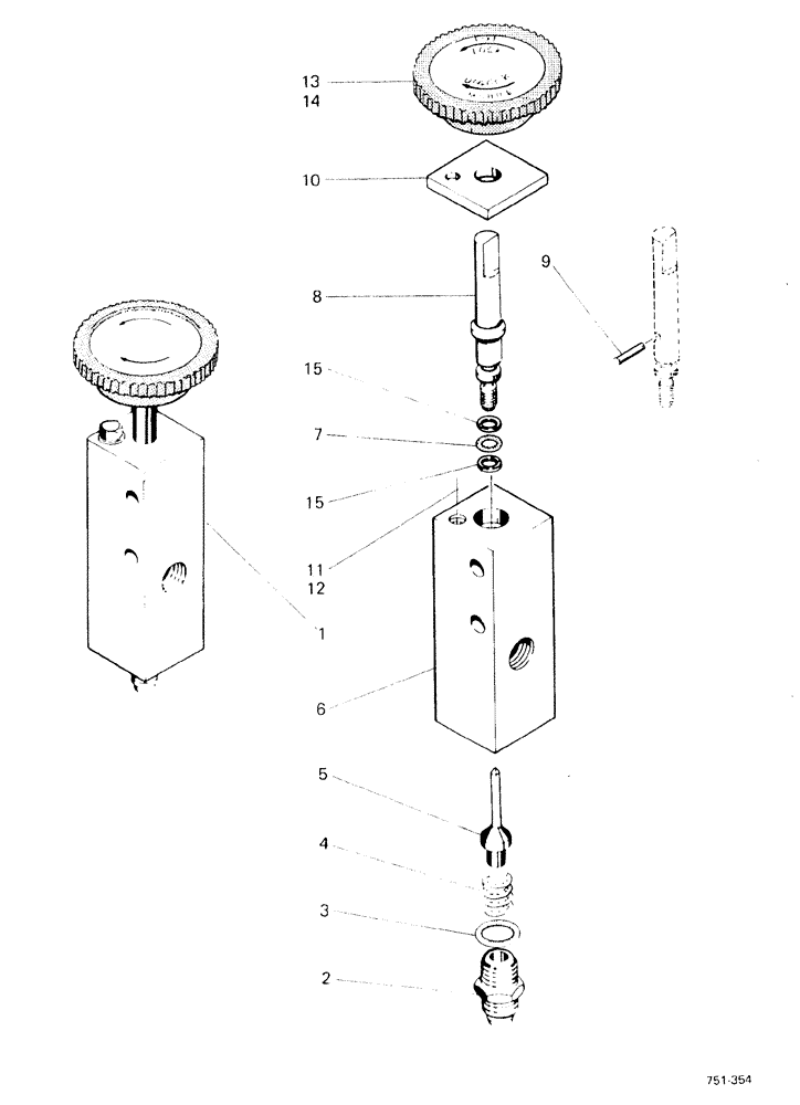 Схема запчастей Case 580F - (262) - SIDE SHIFT BACKHOE LOCKING CYLINDERS (35) - HYDRAULIC SYSTEMS