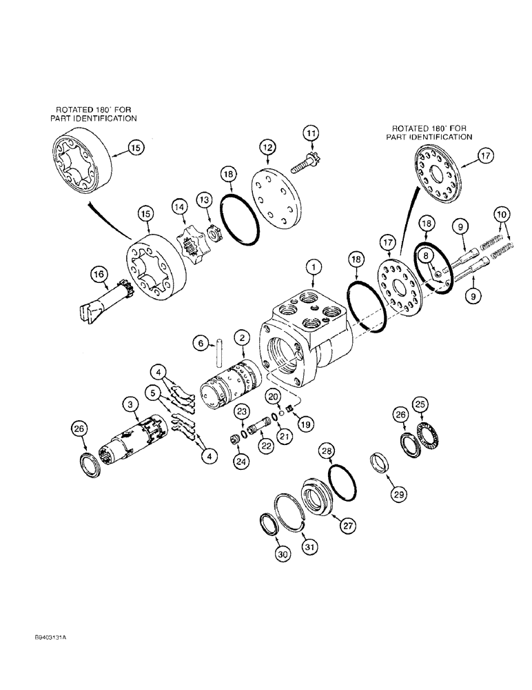 Схема запчастей Case 480F LL - (5-10) - STEERING CONTROL VALVE, EATON CHARLYNN NO. 263-1146-002 (05) - STEERING