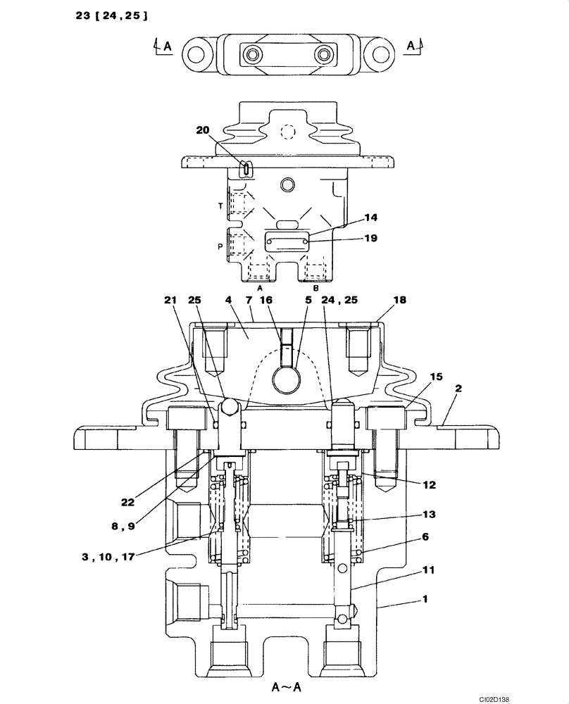 Схема запчастей Case CX75SR - (08-76) - VALVE ASSY - PEDAL CONTROL, OPTIONAL (08) - HYDRAULICS