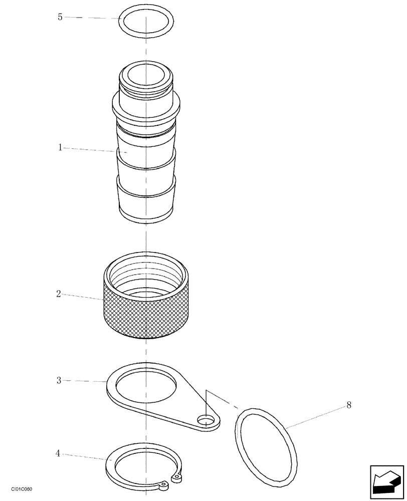 Схема запчастей Case SR20 - (10-023-00[01]) - QUICK COUPLER - HYDRAULIC RESERVOIR (07) - HYDRAULIC SYSTEM