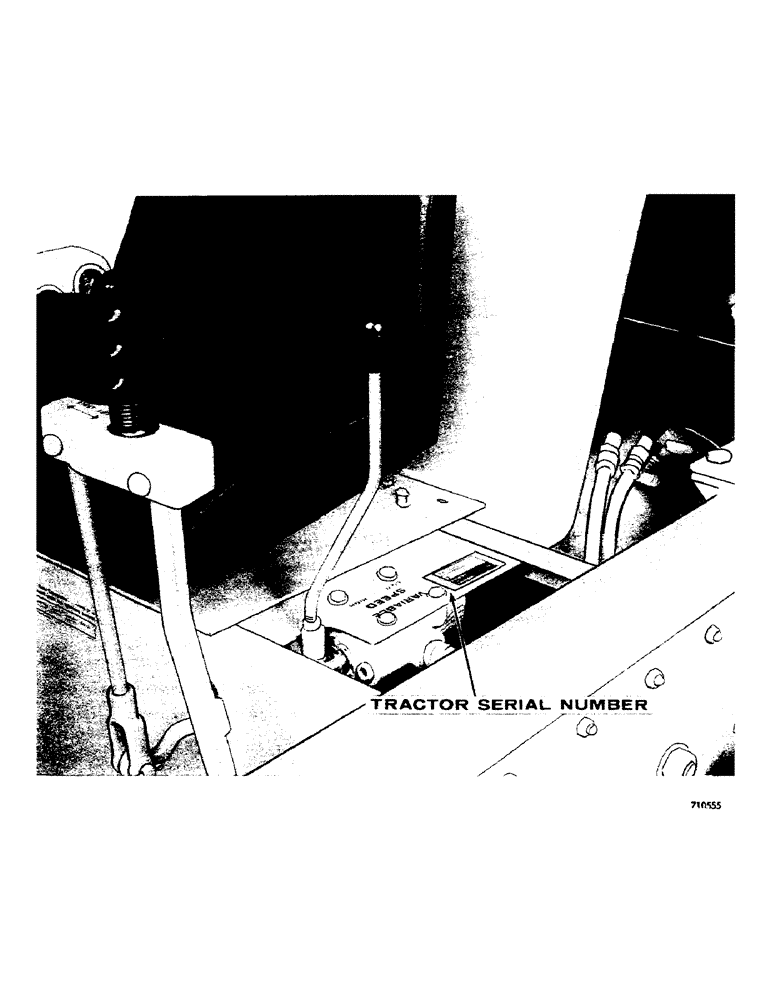 Схема запчастей Case 1500-SERIES - (004) - SERIAL NUMBER LOCATION (05) - SERVICE & MAINTENANCE