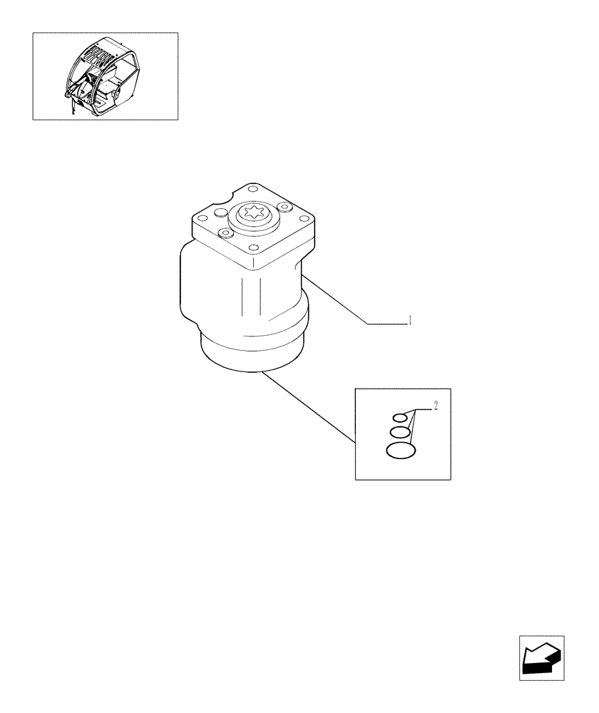 Схема запчастей Case TX945 - (9.00581[10]) - ROPS CANOPY - COMPONENTS - OPTIONAL CODE 749260031 (90) - PLATFORM, CAB, BODYWORK AND DECALS