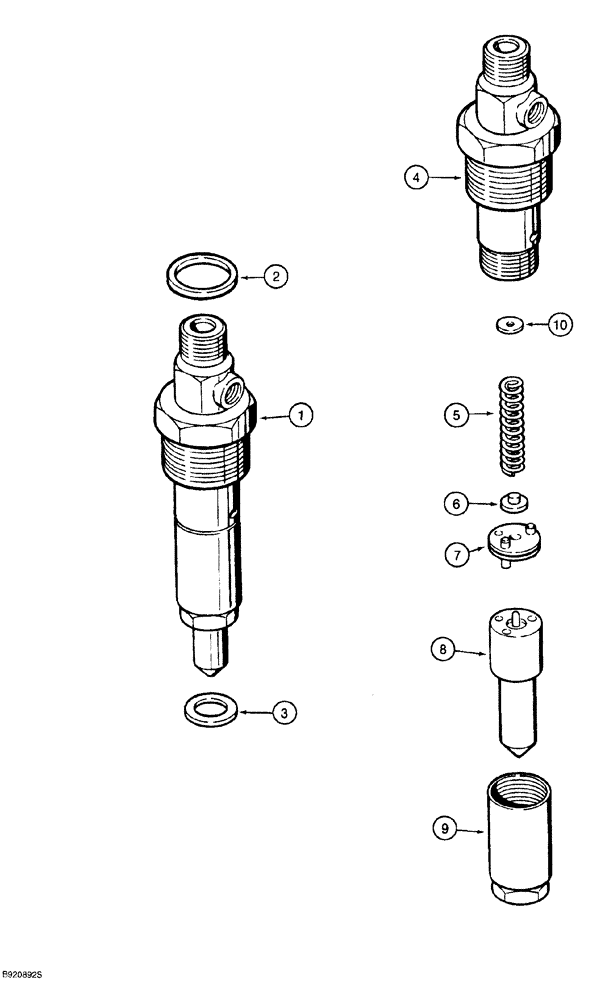 Схема запчастей Case 580SL - (3-018) - FUEL INJECTION NOZZLE, 4T-390 EMISSIONS CERTIFIED ENGINE (03) - FUEL SYSTEM