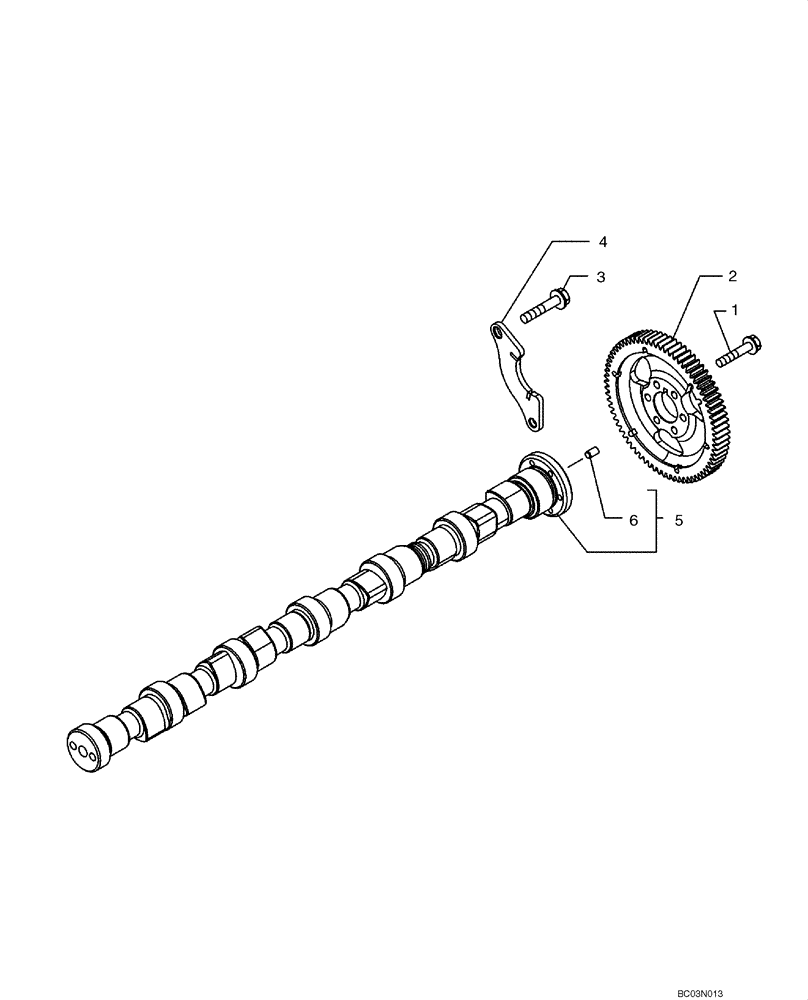 Схема запчастей Case 721D - (02-35) - CAMSHAFT (02) - ENGINE