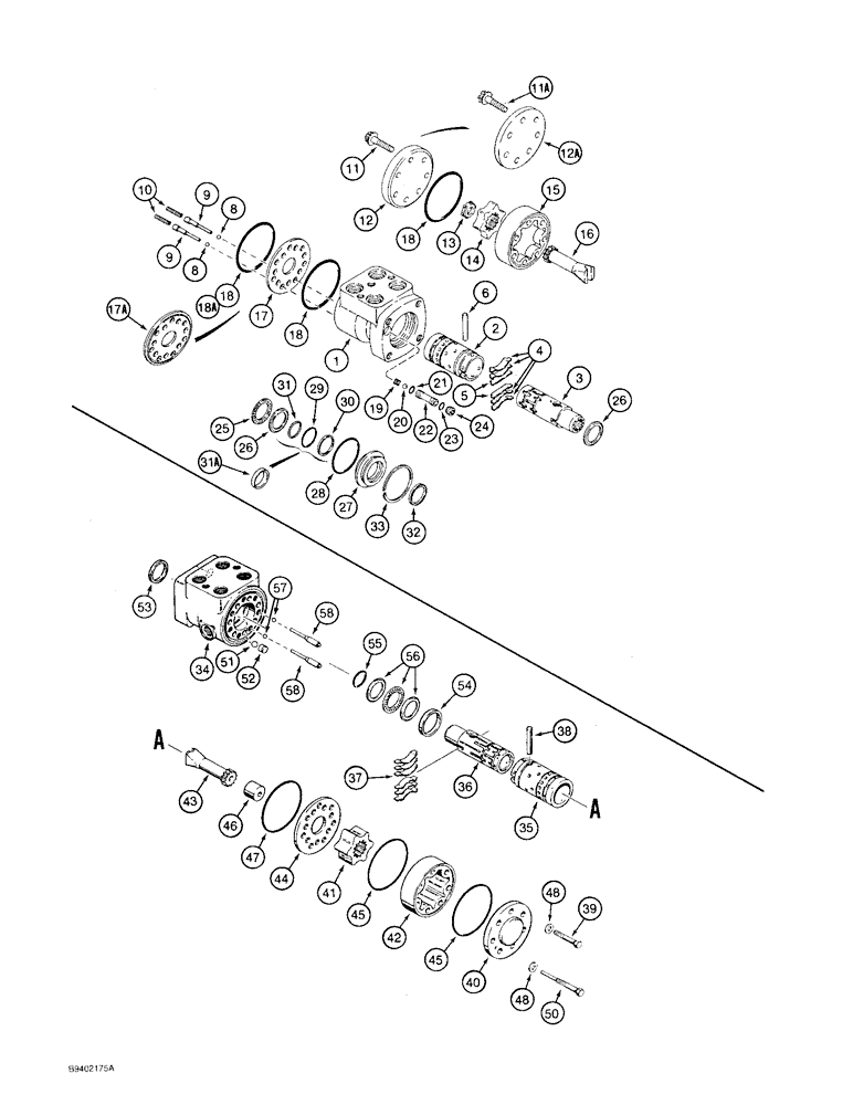 Схема запчастей Case 580SK - (5-10) - STEERING CONTROL VALVE (05) - STEERING