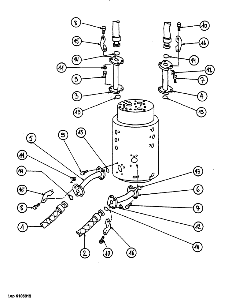 Схема запчастей Case 1088 - (094) - HYDRAULIC CIRCUIT (35) - HYDRAULIC SYSTEMS
