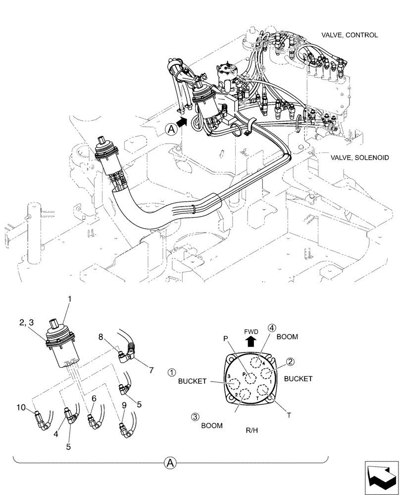 Схема запчастей Case CX50B - (01-026[01]) - VALVE INSTAL (35) - HYDRAULIC SYSTEMS