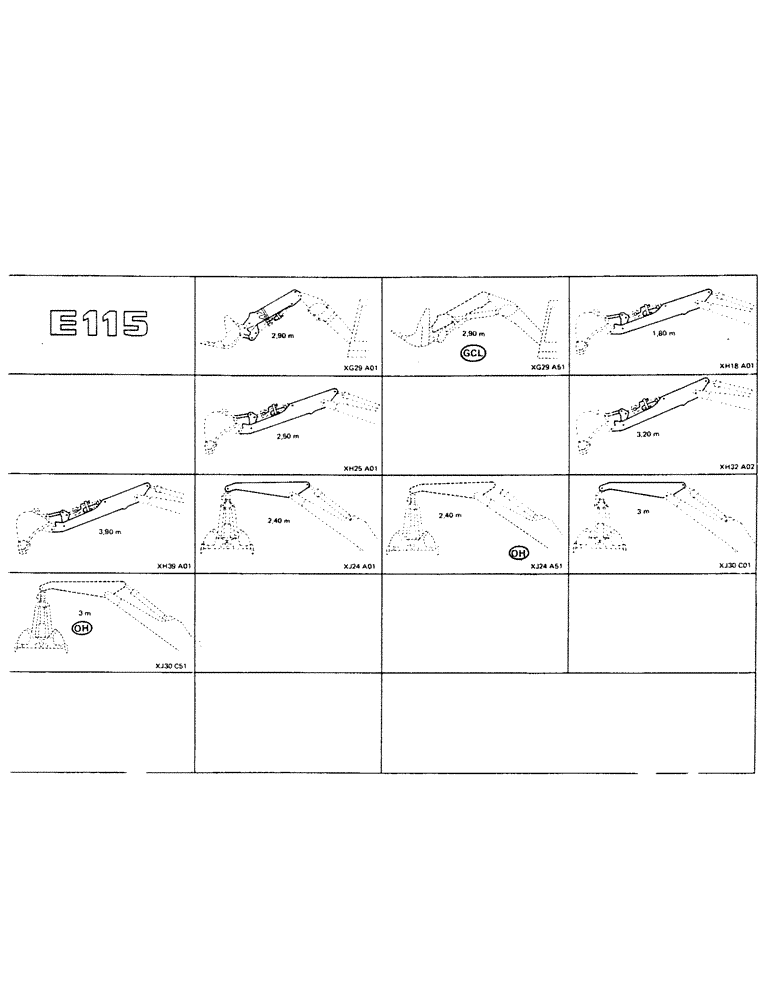 Схема запчастей Case 115CL - (0-21) - E115 
